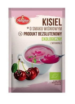 Amylon Kisiel Instant O Smaku Wiśniowym Bezglutenowy BIO 30 g