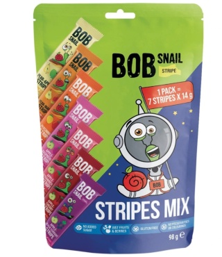 BOB SNAIL Przekąski stripe mix 7x14gr