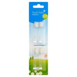 BRUSH-BABY BabySonic RBH końcówki do szczoteczki sonicznej BabySonic 4 szt.
