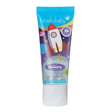 BRUSH-BABY Blueberry 1350 ppm pasta do zębów jagodowa 50 ml BRUSH-BABY Blueberry 1350 ppm pasta do zębów jagodowa 50 ml