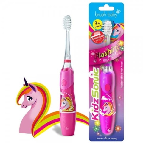BRUSH-BABY KidzSonic Unicorn szczoteczka soniczna 3+ lat BRUSH-BABY KidzSonic Unicorn szczoteczka soniczna 3+ lat