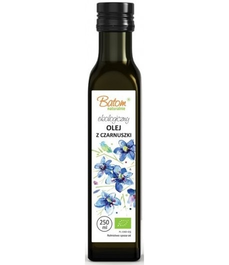 Batom Olej Z Czarnuszki Tłoczony Na Zimno BIO 250 ml Batom Olej Z Czarnuszki Tłoczony Na Zimno BIO 250 ml