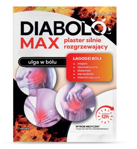DIATHER Diabolo Max Plaster silnie rozgrzewający DIATHER Diabolo Max Plaster silnie rozgrzewający