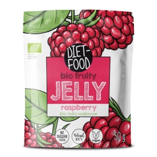 Diet Food Bio Żelki Owocowe Malina 50 g