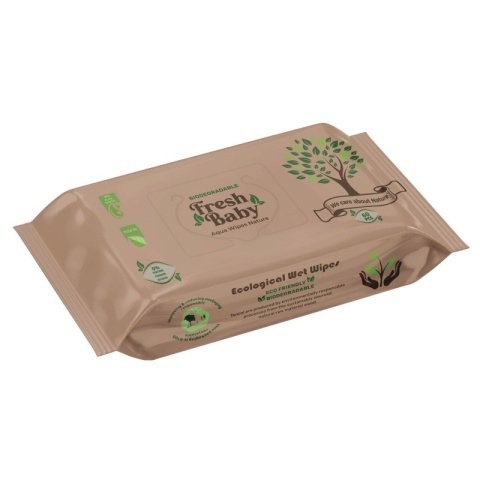 Fresh Baby Aqua Nature Chusteczki nawilżane 60 sztuk Fresh Baby Aqua Nature Chusteczki nawilżane 60 sztuk