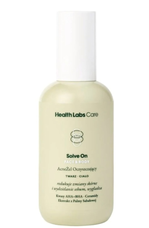 Health Labs Care Solve On FACE & BODY AcneŻel oczyszczający 200 ml Health Labs Care Solve On FACE & BODY AcneŻel oczyszczający 200 ml