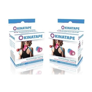 Kinatape Kinesio Taping (5m x 5cm) kolor różowy
