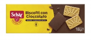 SCHAR Biscotti con cioccolato herbatniki czekoladowe BEZGL. 150gr