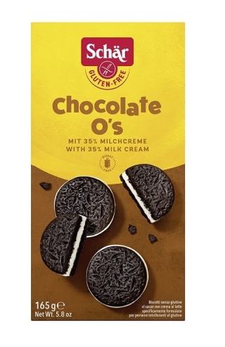 Schar Ciastka Chocolate O's Disco Ciok z kremem mlecznym 165 g