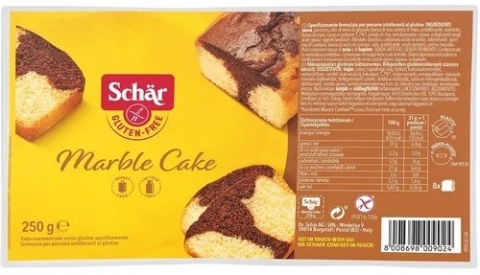 Schar Ciasto kakaowe Marmorkuchen 250 g Schar Ciasto kakaowe Marmorkuchen 250 g