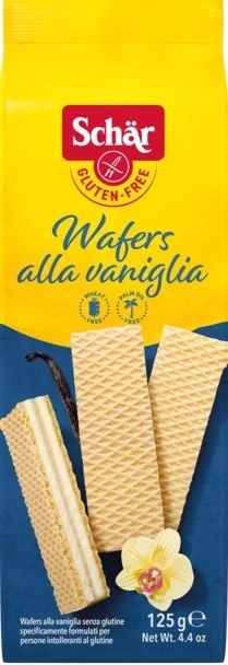 Schar Wafelki waniliowe Wafers alla vaniglia 125 g