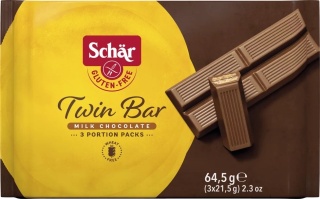 Schar Wafle czekoladowe Twin Bar (3x21,5 g) 64,5 g