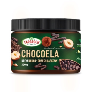 Targroch Krem CHOCOELA z orzechów laskowych i kakao 300g