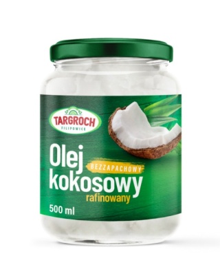Targroch Olej kokosowy rafinowany (bezzapachowy) 500ml