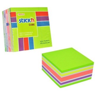 KARTECZKI STICK'N 76*76mm MIX KOLORÓW (400) STICK'N