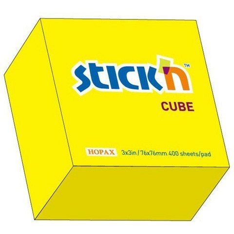 KARTECZKI STICK'N 76*76mm ŻÓŁTE NEON (400) STICK'N KARTECZKI STICK'N 76*76mm ŻÓŁTE NEON (400) STICK'N