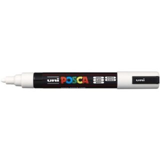 MARKER Z FARBĄ PLAKATOWĄ UNI PC-5M POSCA BIAŁY Uni