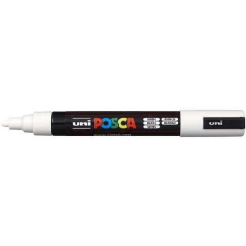 MARKER Z FARBĄ PLAKATOWĄ UNI PC-5M POSCA BIAŁY Uni MARKER Z FARBĄ PLAKATOWĄ UNI PC-5M POSCA BIAŁY Uni