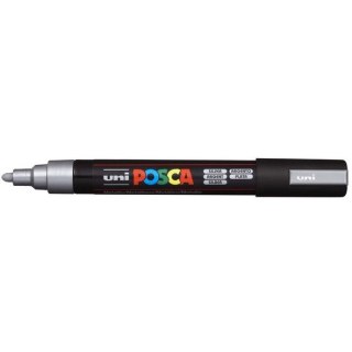 MARKER Z FARBĄ PLAKATOWĄ UNI PC-5M POSCA SREBRNY Uni