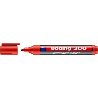 Marker permanentny Edding 300 czerwony Edding