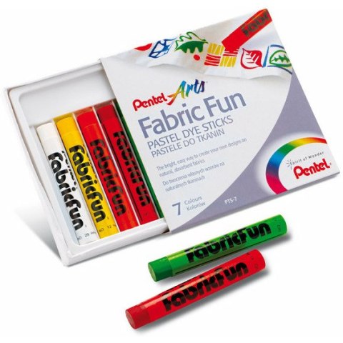 PASTELE DO TKANIN PENTEL 7 KOLORÓW Pentel PASTELE DO TKANIN PENTEL 7 KOLORÓW Pentel