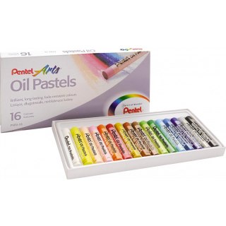 PASTELE OLEJNE PENTEL 16 KOLORÓW Pentel