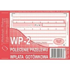 POLECENIE PRZELEWU/WPŁATA GOTÓWKOWA A6 (O+1K) Michalczyk i Prokop