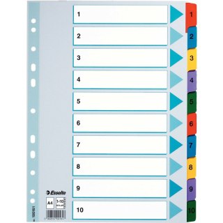 PRZEKŁADKI MYLAR ESSELTE A4 1-10 Esselte