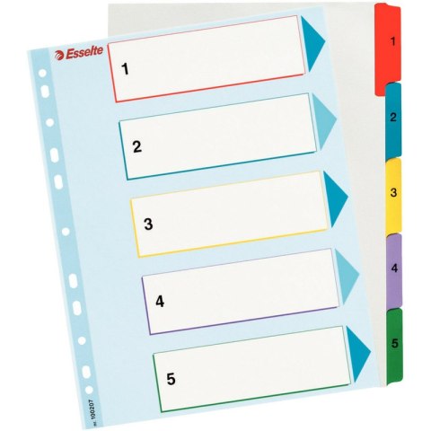 PRZEKŁADKI MYLAR ESSELTE A4 1-5 Esselte