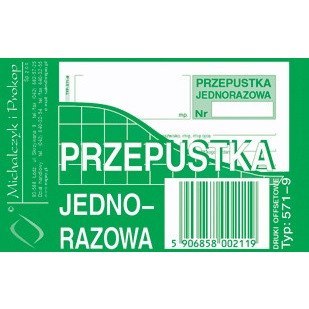 PRZEPUSTKA JEDNORAZOWA A7 (OFFSET) Michalczyk i Prokop