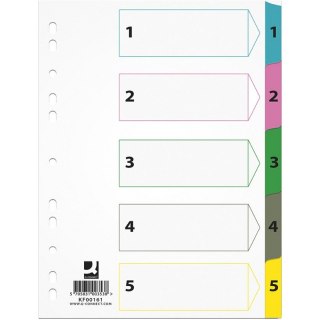 Przekładki mylar Q-Connect A4 1-5 Q-CONNECT