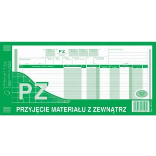PRZYJĘCIE MATERIAŁU Z ZEWNĄTRZ 1/3 A3 (WIELOKOPIA) Michalczyk i Prokop