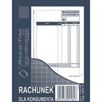 RACHUNEK DLA KONSUMENTA A6 (OFFSET) Michalczyk i Prokop RACHUNEK DLA KONSUMENTA A6 (OFFSET) Michalczyk i Prokop