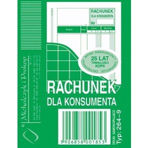 RACHUNEK DLA KONSUMENTA A7 (WIELOKOPIA) Michalczyk i Prokop