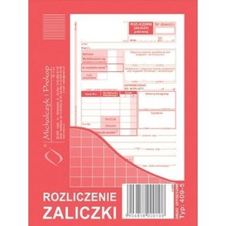 ROZLICZENIE ZALICZKI A6 (OFFSET) Michalczyk i Prokop