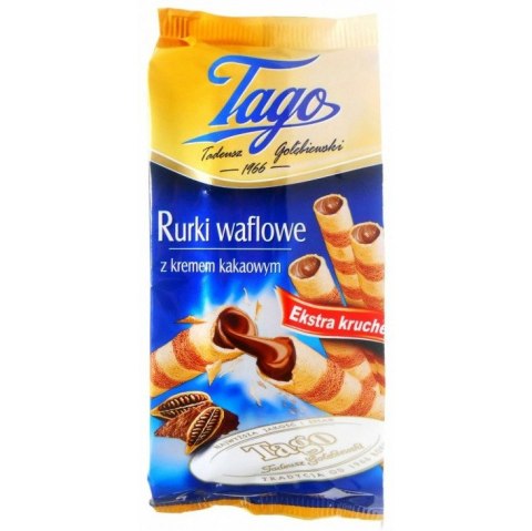 RURKI WAFLOWE TAGO z KREMEM KAKAOWYM 160g TAGO RURKI WAFLOWE TAGO z KREMEM KAKAOWYM 160g TAGO