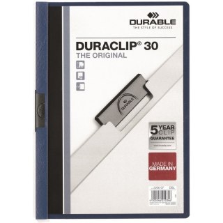SKOROSZYT Z KLIPSEM DURABLE DURACLIP 30 GRANATOWY Durable