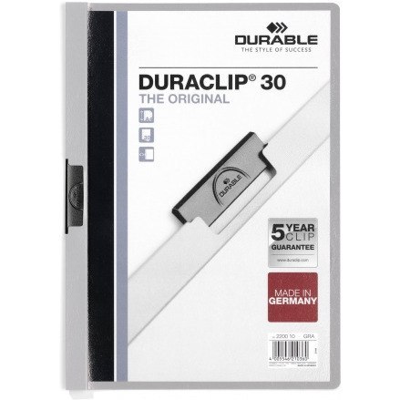 SKOROSZYT Z KLIPSEM DURABLE DURACLIP 30 SZARY Durable SKOROSZYT Z KLIPSEM DURABLE DURACLIP 30 SZARY Durable