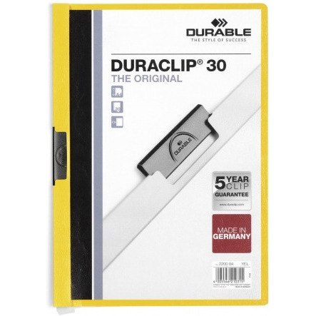 SKOROSZYT Z KLIPSEM DURABLE DURACLIP 30 ŻÓŁTY Durable SKOROSZYT Z KLIPSEM DURABLE DURACLIP 30 ŻÓŁTY Durable