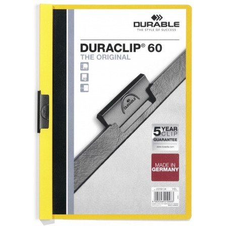 SKOROSZYT Z KLIPSEM DURABLE DURACLIP 60 ŻÓŁTY Durable SKOROSZYT Z KLIPSEM DURABLE DURACLIP 60 ŻÓŁTY Durable