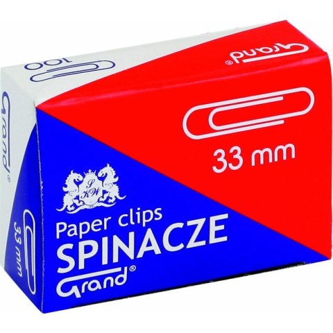 SPINACZE BIUROWE OKRĄGŁE 33mm (100) Grand SPINACZE BIUROWE OKRĄGŁE 33mm (100) Grand