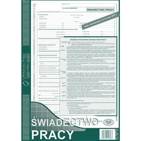 ŚWIADECTWO PRACY A4 (O+1K) Michalczyk i Prokop ŚWIADECTWO PRACY A4 (O+1K) Michalczyk i Prokop