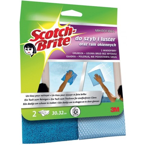 Ściereczka z mikrofibry Scotch Brite (do szyb i luster) (2) SCOTCH BRITE Ściereczka z mikrofibry Scotch Brite (do szyb i luster) (2) SCOTCH BRITE