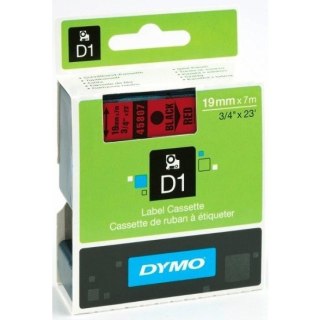 TAŚMA DYMO D1 19mm*7m CZERWONA (CZARNY TEKST) Dymo