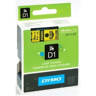 TAŚMA DYMO D1 19mm*7m ŻÓŁTA (CZARNY TEKST) Dymo