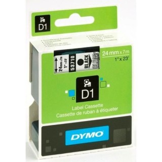 TAŚMA DYMO D1 24mm*7m PRZEZROCZYSTA (CZARNY TEKST) Dymo