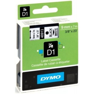TAŚMA DYMO D1 9mm*7m BIAŁA (CZARNY TEKST) Dymo