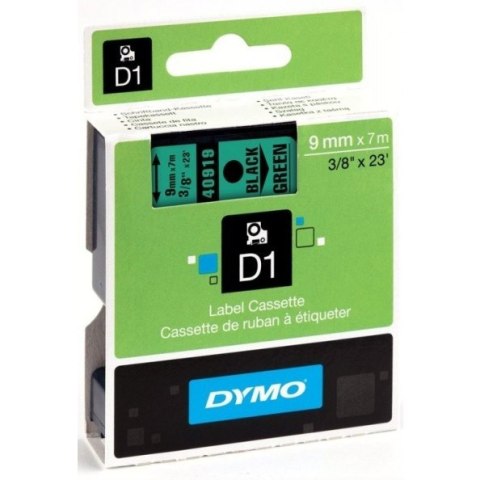 TAŚMA DYMO D1 9mm*7m ZIELONA (CZARNY TEKST) Dymo TAŚMA DYMO D1 9mm*7m ZIELONA (CZARNY TEKST) Dymo