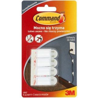 UCHWYTY DO KABLI COMMAND + PASKI (4+5) COMMAND