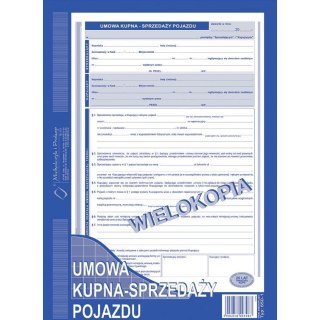 UMOWA KUPNA - SPRZEDAŻY POJAZDU A4 (WIELOKOPIA) Michalczyk i Prokop